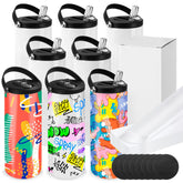 Joyclub 8-pack vasos sublimacion 20 onzas, doble pared para bebidas frías o calientes.