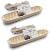 Cesta Banneton Jranter para baguette de 15 pulgadas, fermentación uniforme.