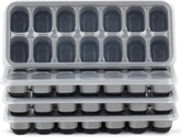 Bandeja Jrisbo de hielo 4 piezas, desmoldeo fácil para cubos perfectos.
