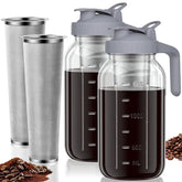 JunVpic jarro frío 64oz con boquilla para verter sin goteos
