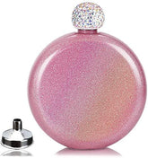 Junya frasco de licor con recubrimiento brillo rosa, perfecto para fiestas