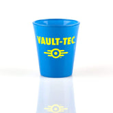 JUST FUNKY Fallout vaso Vault-Tec logo en azul, ideal para exhibición de colección.