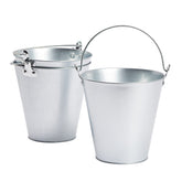 Juvale balde de metal, vista superior, ideal para mantener bebidas frías en eventos.