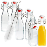 Botella Juvale de 8 onzas con tapa oscilante para conservar sabores