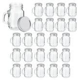 Frasco Juvale de cristal con asa de 4 oz para porciones y transporte.