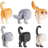 Imán Juvale gato-trasero coloridos ideal para sujetar notas en la nevera