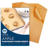 Juvale papel pergamino 12x16 marrón antiadherente para hornear sin pegarse