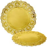 Juvale plato cargador dorado lace redondo de 12 pulgadas añade elegancia al centro de mesa