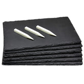 Tableros Juvale mini charcutería en pizarra negra para degustación de quesos.