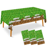 Mantel verde JVORFDG, conjunto de 3 piezas, protege la mesa en fiestas.