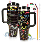 Vaso jvycjlu gamer 40oz, acero inoxidable para uso diario.