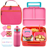 Lonchera JXXM para niñas rosa lista para el día escolar.