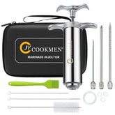 Inyector de carne JY COOKMENT con barril de 2 oz para marinado jugoso.