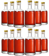 Kaachli botellas vidrio claro 200 ml frente, fácil agarre