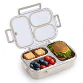 Kabbas-bento-caja-almuerzo-tres-compartimentos mantiene la comida separada para mayor frescura.