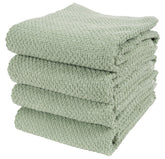 KAF Home toallas cocina terry Deluxe Popcorn, verde francés, absorbentes para derrames.