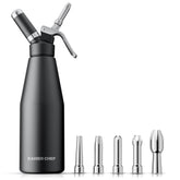Kaiser Chef dispensador de chantilly 1000 ml para crema suave y estable