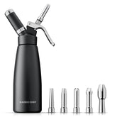 Kaiser Chef dispensador de crema aluminio 500 ml para repostería