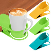 Kalolary Clip-Taza en borde de mesa mantiene bebidas seguras y al alcance.