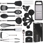 Kaluns: juego de utensilios de cocina 35 piezas para cocinar con facilidad.