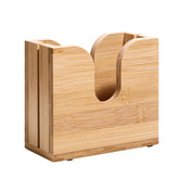 Kamehame soporte de bambú para roscas de pan, corte estable y seguro.