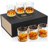 Copas de whisky Kanars set de 6 en elegante caja regalo.