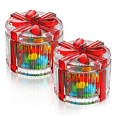 Jarra kanpura de dulces cristal con tapa, ideal para fiestas y mesas decorativas