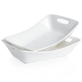 Kanwone tazones grandes para servir con asas, ideales para ensaladas y guisos.