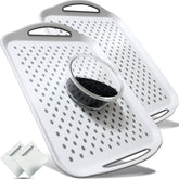 KAQAHIDO bandeja rectangular con asas y superficie antideslizante para evitar derrames