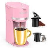 Karosie cafetera una taza kcup-ground, ideal para café rápido en cualquier momento.