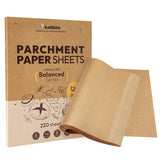 Katbite Balance: papel para hornear 12x16 antiadherente, ideal para galletas.
