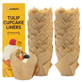 Katbite forros tulip cupcake 200 piezas: añade estilo profesional a tus cupcakes.