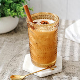 Vaso Kate Aspen Hobnail Amber 13 oz para cócteles elegantes.