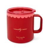 kate spade new york taza aislada con manija y tapa, perfecta para llevar café para viajar