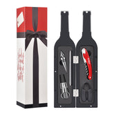 Kato set regalo abrebotellas en caja forma botella para vino