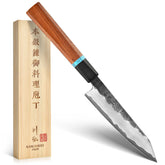 KAWAHIRO 5 pulgadas cuchillo utilitario, hoja VG10 para precisión en frutas