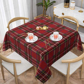Mantel Kawani cuadrado 54 pulgadas con cuadros rojos para fiestas