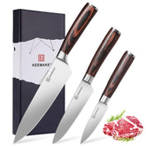 KEEMAKE cuchillo de cocinero 8 pulgadas con filo afilado para cortes precisos en casa