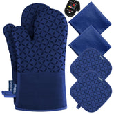 KEGOUU guantes-horno-500f-resistentes para protección al calor en la cocina