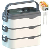 Caja bento Kenuket: tres capas apilables para comidas equilibradas durante el día.