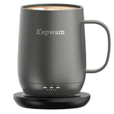 Kepwam Taza auto-calentamiento frontal mantiene café caliente durante horas