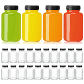 KeyWING botellas de vidrio 4 oz con tapa, ideales para jugos.