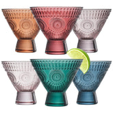 Copas Khen martini sin tallo, set de 6, elegantes para reuniones.