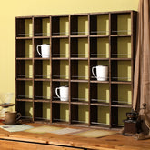 Kigley exhibidor de tazas café, gran tamaño en madera para ordenar tu cocina.
