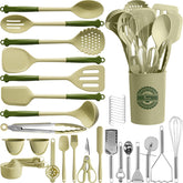 Kikcoin 43 piezas de utensilios para cocina, conjunto completo para múltiples recetas.