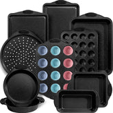Conjunto Kikcoin de 22 bandejas apilables para hornear, ahorro de espacio.