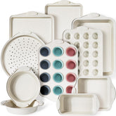 Kikcoin set de bandejas de horno 22 piezas, versátil para hornear