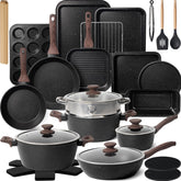 Kikcoin set de ollas y sartenes 31 piezas: versatilidad para cada cocina.