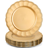 Kingrol plato cargador dorado 13 pulgadas para elevar la presentacion de la mesa