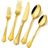 Kingstone cuchillos de cena con acabado espejo para ocho comensales